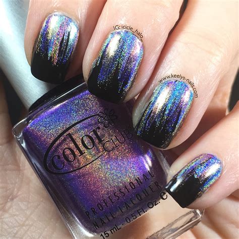 Glitch: Holographic Waterfall Nail Art - Keely's Nails