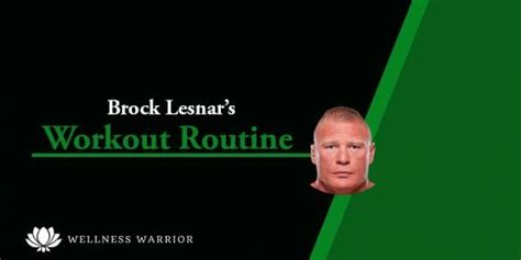 Brock Lesnar's Workout Routine, Gym, Training, & Diet