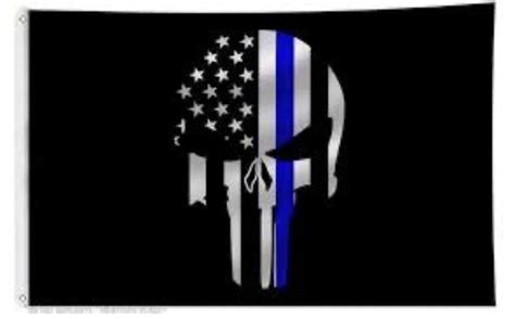 Blue Line Punisher Flag – Freedom Flags