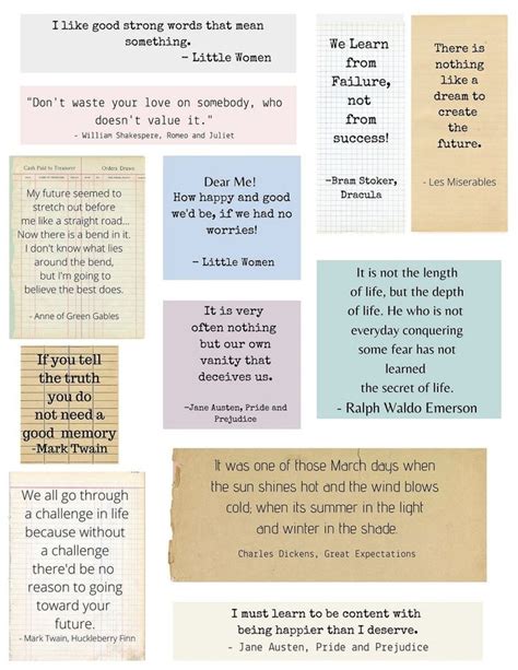 Printable Quotes Digital Download Collage Sheet Inspirational | Etsy ...