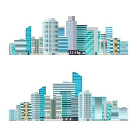 Skyscraper city buildings 1268532 Vector Art at Vecteezy