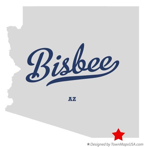 Map of Bisbee, AZ, Arizona