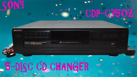 SONY 5-DISC CD COMPACT DISC CHANGER PLAYER SYSTEM DIGITAL SERVO SYSTEM CDP-C350Z PRODUCT DEMO ...