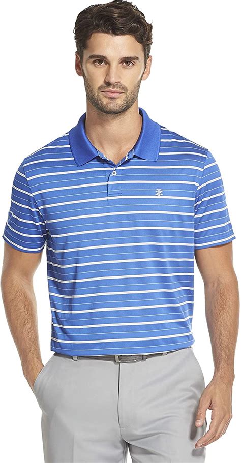 IZOD Mens Prep Stripe Golf Polo Shirts