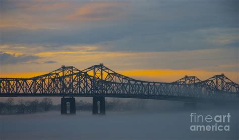 Mississippi River Bridge Photograph by Gail Guido - Pixels