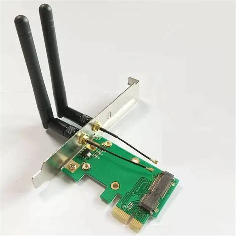 Mini PCI Express mini pcie to PCI E desktop Wireless wifi network card ...