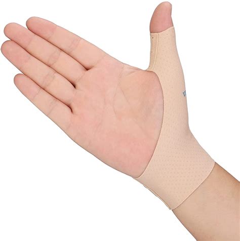 Elastic Thumb Support Brace Liner (Pack of 2) - Waterproof Soft Thumb Compression Sleeve ...