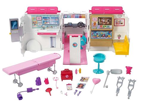 Barbie Care Clinic Ambulance Vehicle and Hospital Playset