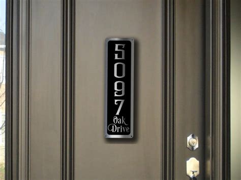 MODERN HOUSE NUMBERS Sign