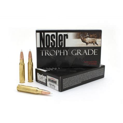 Nosler Trophy Grade Ammunition 308 Winchester 165gr Box 20 – BushWear