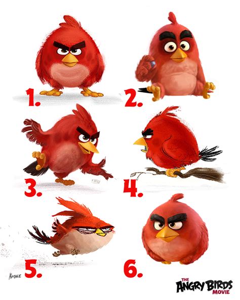 Angry Birds - Time for Red and his early sketches for The...