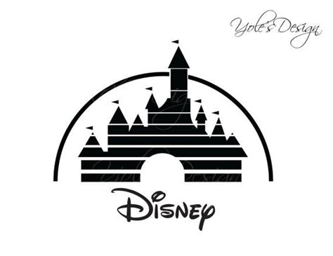 Disney Castle Silhouette Logo