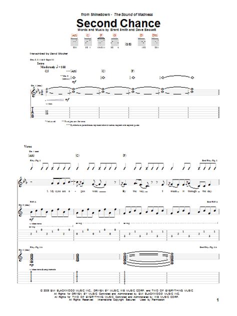 Second Chance by Shinedown - Guitar Tab - Guitar Instructor