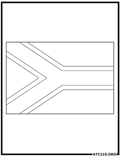 South Africa Flag Coloring Page | ATC21S