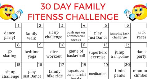 10+ Family Fitness Challenge Ideas | Simply Well Balanced