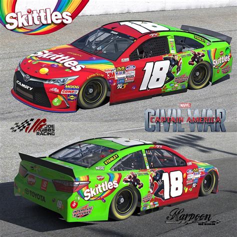 Kyle Busch Skittles Car | Wall Options