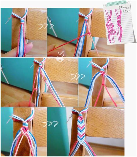 Friendship Bracelets Part 2: Forward Knot and Chevron Bracelet | Friendship bracelets diy, Diy ...