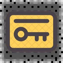 Key card Icon - Download in Flat Style