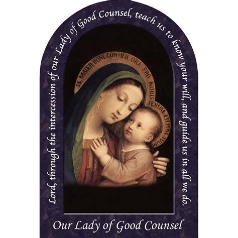 Small Accessories : Our Lady of Good Counsel Prayer Arched Magnet