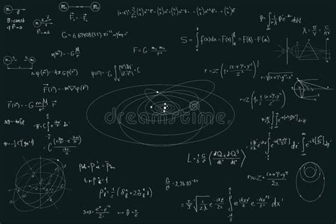 Physical Formulas. Mathematics and Physics, Scientific Concepts Stock ...