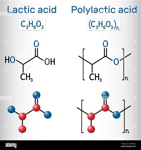 Struttura chimica acido polilattico immagini e fotografie stock ad alta risoluzione - Alamy