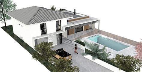 Plan maison moderne demi niveau - Idées de travaux