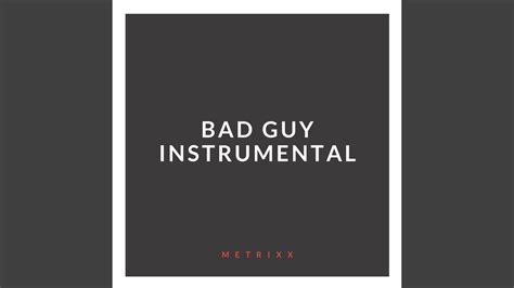 Bad Guy (Instrumental) - YouTube