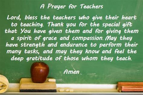 A Prayer For Teachers: Teachers can be such special people. May the Lord watch over them daily ...