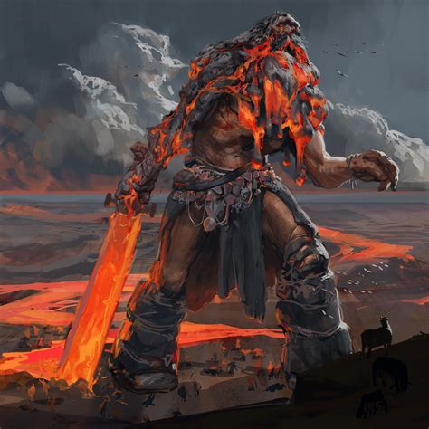 Surtr - The Fire Giant by William Bang : r/ImaginaryElementals