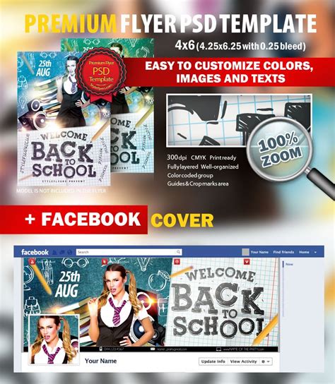 Back To School PSD Flyer Template #10797 - Styleflyers