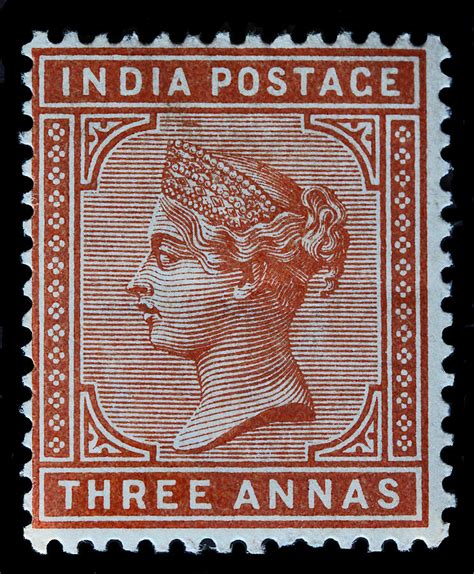 Old Indian Postage Stamp #7 Photograph by James Hill - Fine Art America