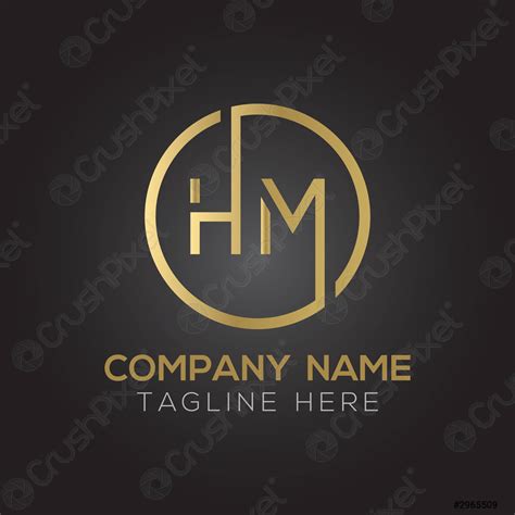 HM Logo Design Vector Template Initial Linked Letter HM Vector - stock vector 2965509 | Crushpixel