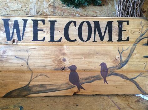 Welcome sign | Rustic interiors, Welcome sign, Rustic