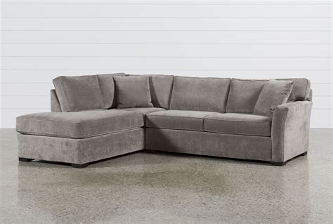 Aspen 2 Piece Sectional W/Laf Chaise, Grey, Sofas | Sectional sleeper ...