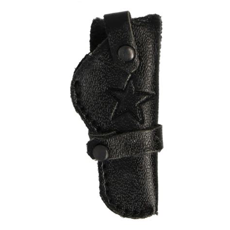 Leather Western M1911 A1 Holster (Black) Ace - Machinegun