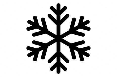 Snowflake icon or logo. Christmas | Pre-Designed Vector Graphics ...