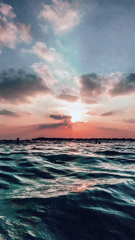 Sunset Sea Sky Ocean Summer Blue Water Nature #iPhone #5s #wallpaper ...