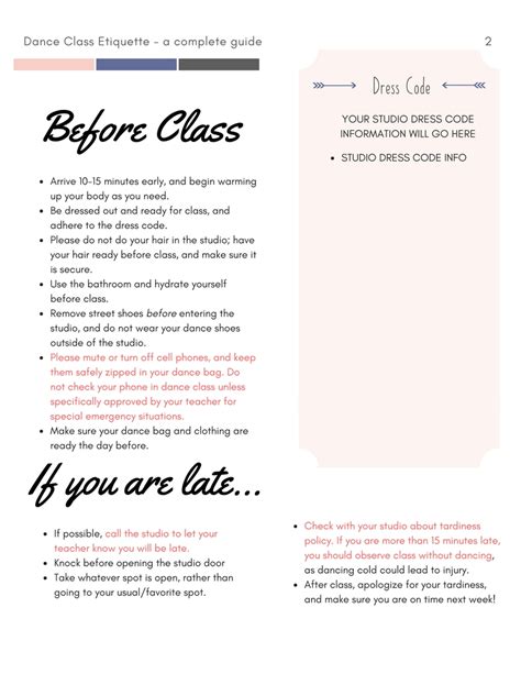 Beyond the Barre: Ballet Class Etiquette - The Complete Guide