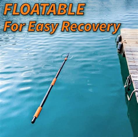 Telescoping Boat Hook for Docking 12 Feet - Durable, Lightweight and Sturdy | Floating Pole for ...