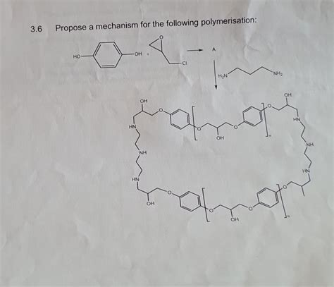 Solved Propose a mechanism for the following polymerisation: | Chegg.com