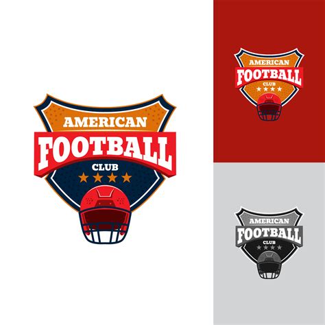 Logo Emblem American Football Helmet With Brave Style with Curve Font ...