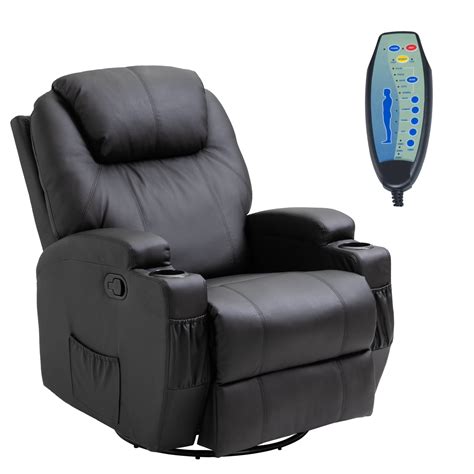 Leather Recliner Massage Chair - CHESTER HEATED LEATHER MASSAGE ...