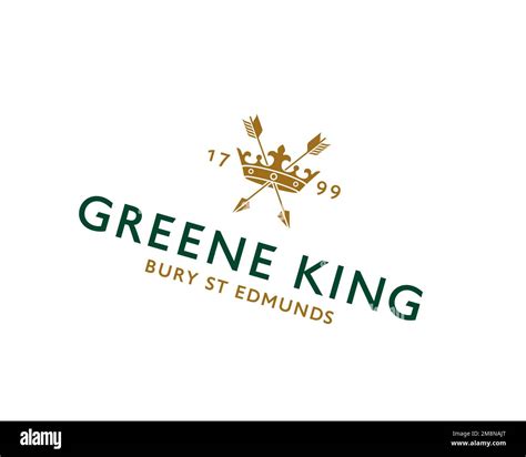 Greene King, Rotated Logo, White Background B Stock Photo - Alamy