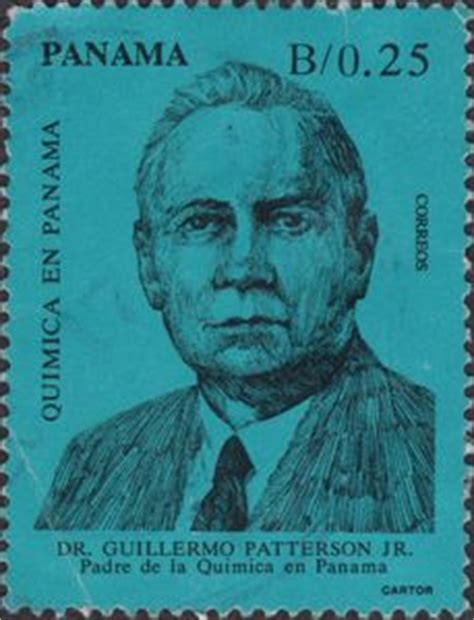 Stamp: Dr. Guillermo Patterson, jr, (1884-1964) chemist (Panama ...