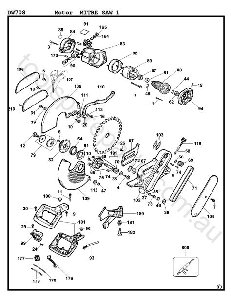 DeWalt DW708 - Type 1 Spare Parts