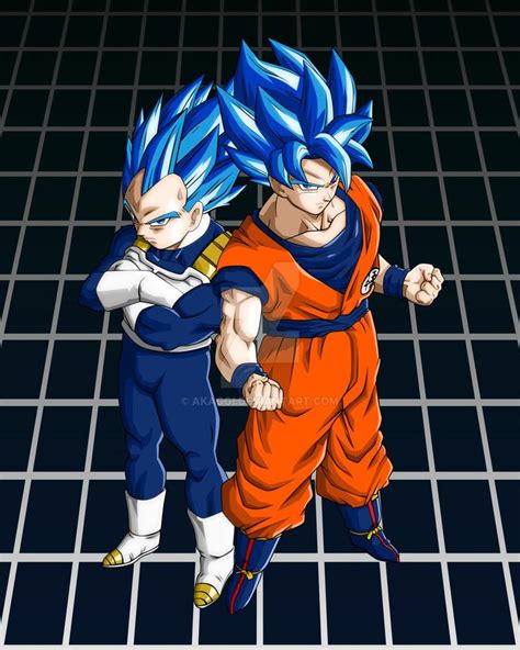 Vegueta y Goku Super Saiyajin Blue Evolution | Personajes de dragon ball, Goku y vegeta ...