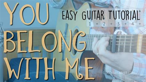 "You Belong With Me" Easy Guitar Lesson + FULL Playalong | Taylor Swift ...