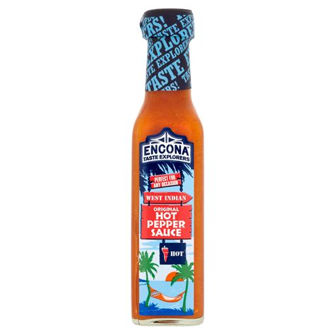 Encona West Indian Original Hot Pepper Sauce 165ml | BBQ, Chilli ...