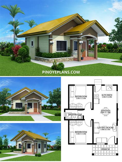 Affordable Small House Design with 2 Bedrooms