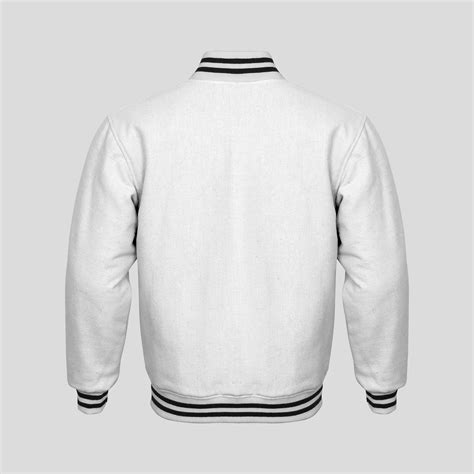 Complete Wool White Varsity Jacket